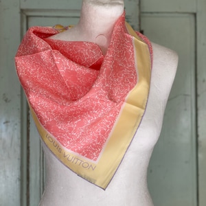 Louis Vuitton Trunks Silk Bandeau Silk Scarf - Pink Scarves and