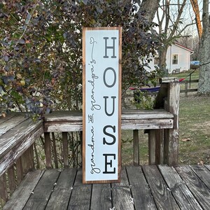 Four Foot Grandma and Grandpa’s House Porch Sign | Gift for Grandma | Grandparents Gift | Grandma’s Home Decor