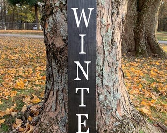 Hello Winter Wood Porch Sign | Seasonal Decor | Gift For Her