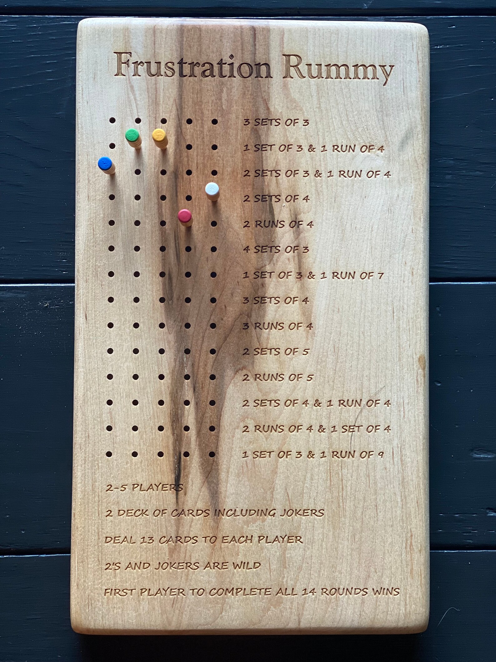 Frustration Rummy Board Game Digital File Dxfsvgepspdf - Etsy Canada