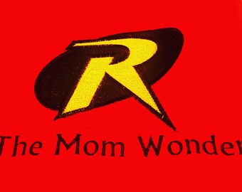 The Mom Wonder T-shirt  Embroidered