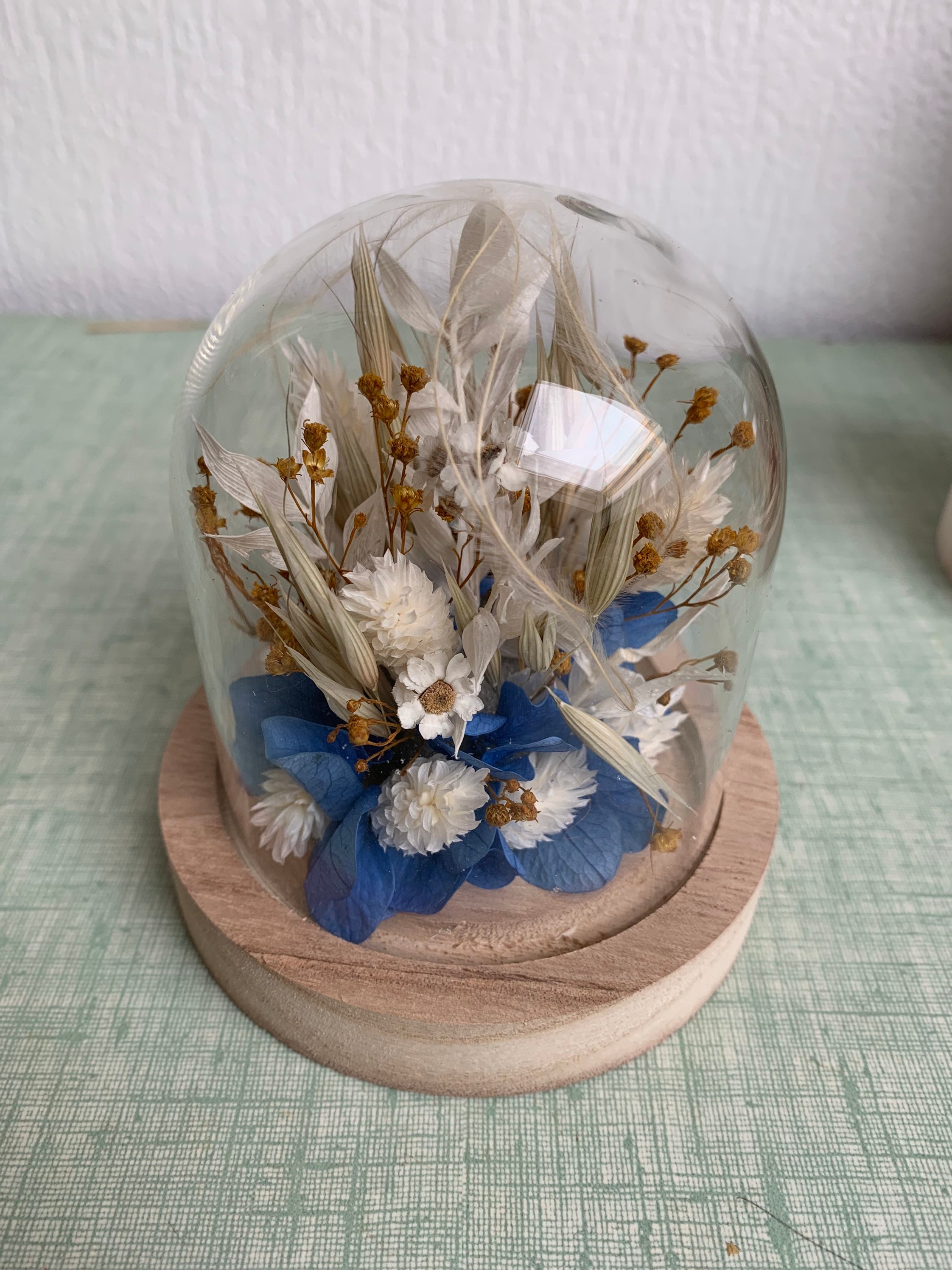 Cloche Fleurs Séchées et Stabilisées