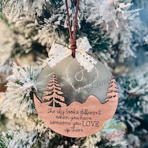 De lucht ziet er anders uit Herdenkingsornament - Hart || Herdenkingsornament