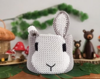 Easter Basket Rabbit Basket Kids Room Storage Rabbit Decor Nursery Room decor Baby Shower Gift large storage Bunny Decoration