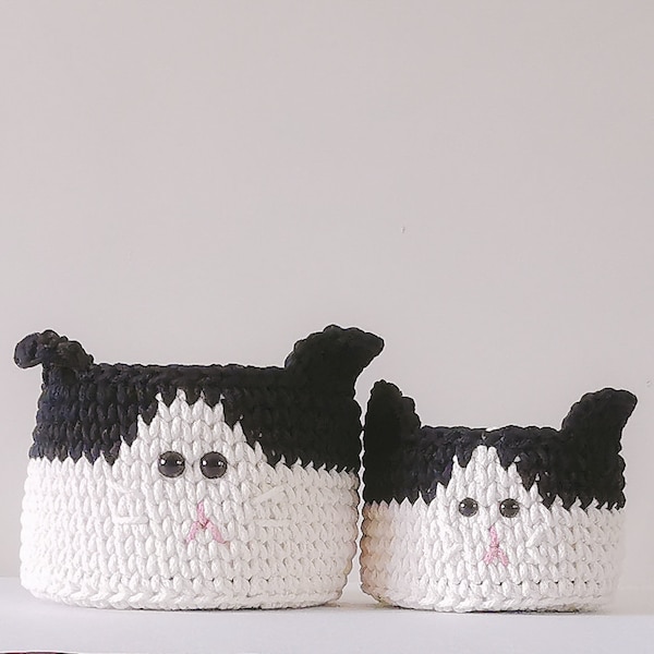 Cat Basket Kitten Cats Lover Gift Houser Warming Gift Cute Kittens Home Accessories