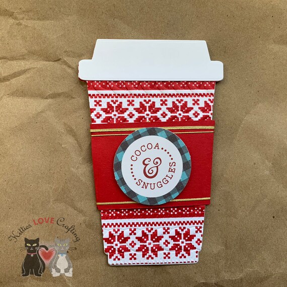 Holiday Coffee Cup Gift Card Holder Etsy