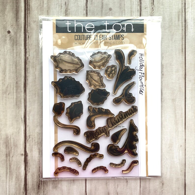 The Ton Holiday Flourishes Photopolymer Stampset