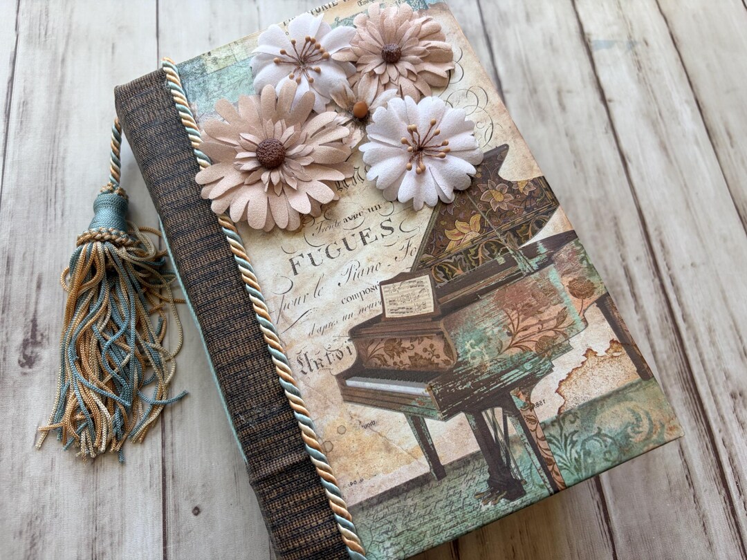 Vintage Ephemera Junk Journal • Mixed Media Scrapbook, Antique Collage ...