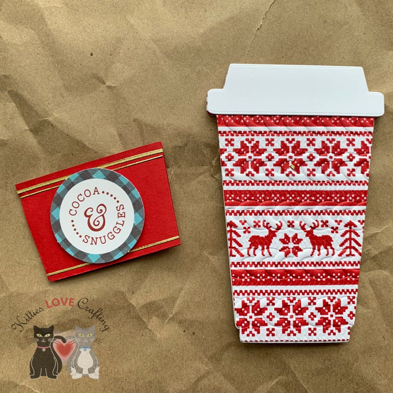 Holiday Coffee Cup Gift Card Holder Etsy