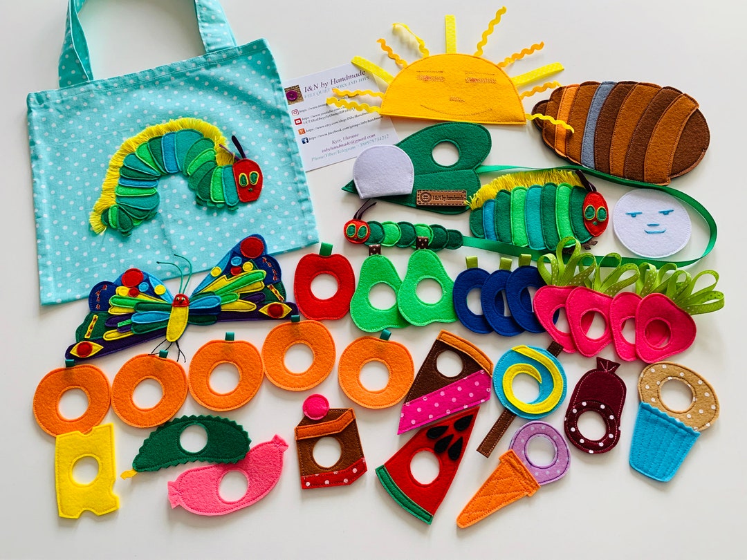 Felt Very Hungry Caterpillar Play Set Sensory Game With Fruits ...