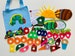 Very Hungry Caterpillar felt set developing sensory interactive game with holes