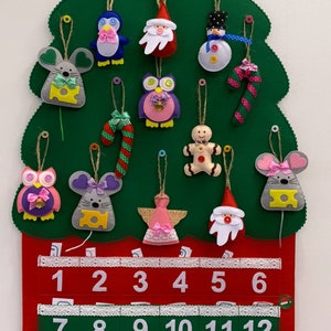 Felt Christmas Tree Advent Calendar: Handmade Holiday Decor