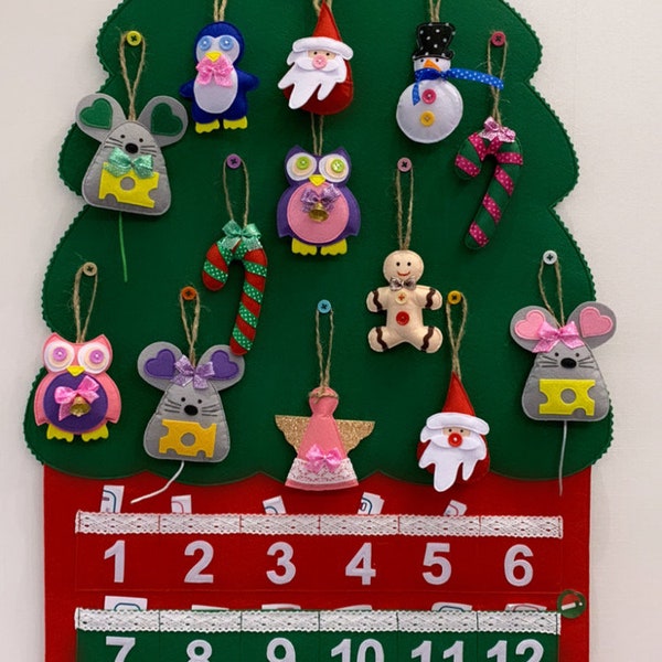 Felt Advent Calendar Etsy