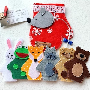 Felt Finger Puppets: Handmade Animal Theatre Toy