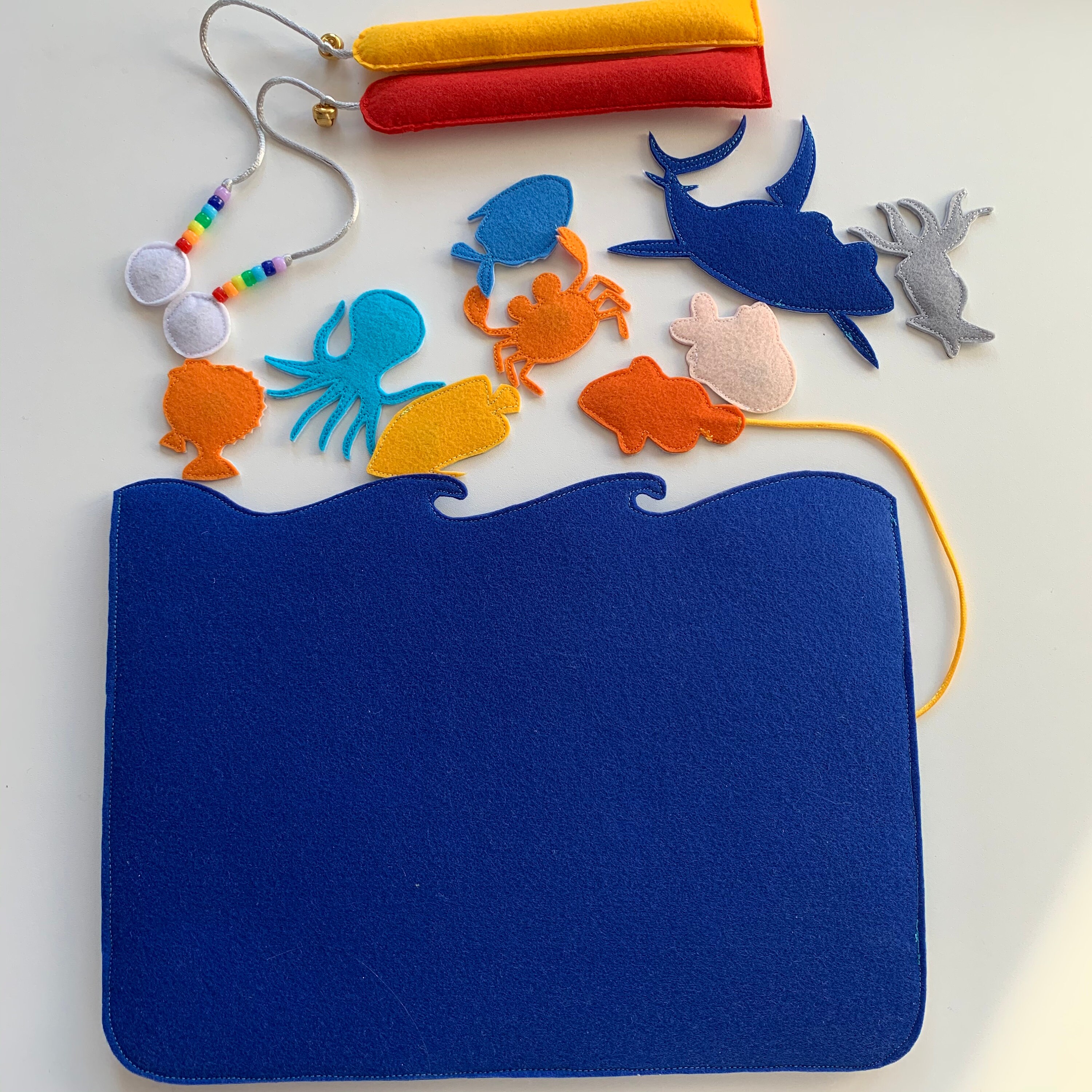 Felt Fishing Game Rod With Play Toy for Girl Etsy