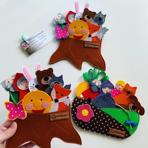 Felt Finger Puppet Theatre: Handmade Fairytale Story Set