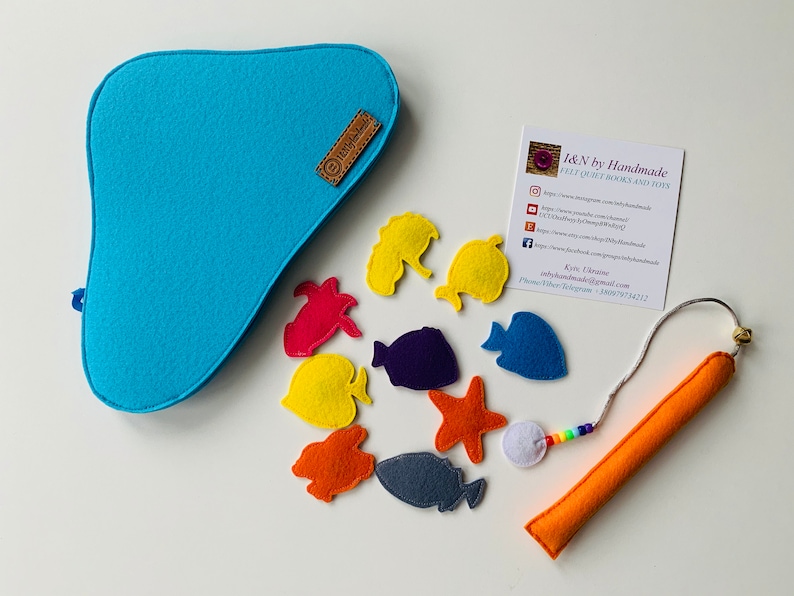 Felt Fishing Game Rod With Play Toy for Girl Etsy