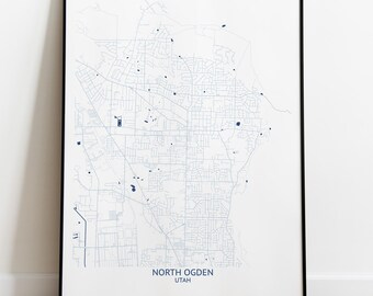 North Ogden Utah Map - Pittsburgh Map Company