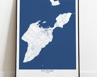 Put-In-Bay Ohio Map - Pittsburgh Map Company