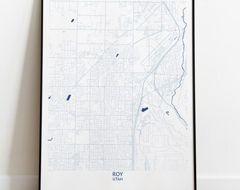 Roy Utah Map - Pittsburgh Map Company