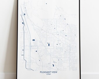 Pleasant View Utah Map - Pittsburgh Map Company