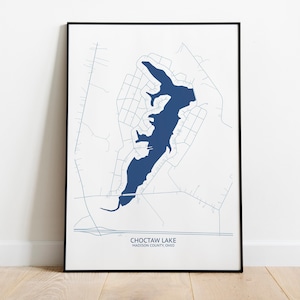 Choctaw Lake Ohio Map - Pittsburgh Map Company