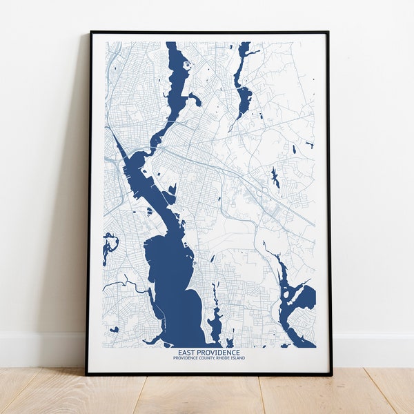 East Providence Rhode Island Map - Pittsburgh Map Company