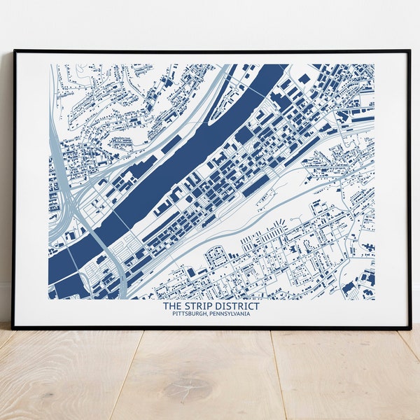 Pittsburgh Strip District Map - Pittsburgh Map Company