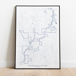 McConnells Mill State Park Map - Pittsburgh Map Company