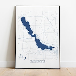 Chautauqua Lake New York Map - Pittsburgh Map Company