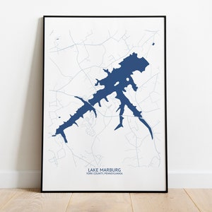 Lake Marburg PA Map - Pittsburgh Map Company
