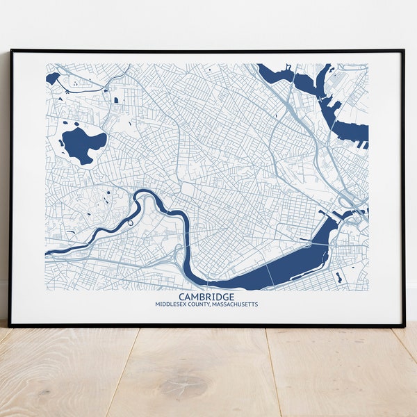 Cambridge MA Map - Pittsburgh Map Company