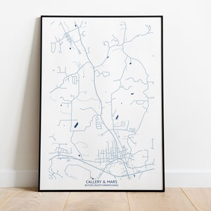 Callery and Mars PA Map - Pittsburgh Map Company