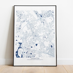 Lexington MA Map - Pittsburgh Map Company