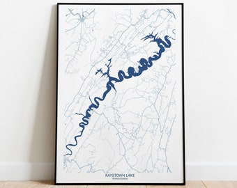 Raystown Lake Map - Pittsburgh Map Company