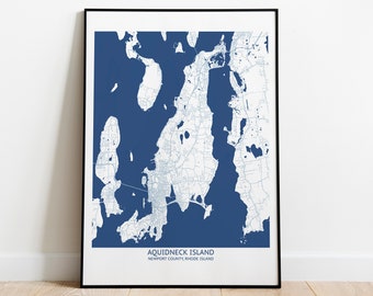 Aquidneck Island Rhode Island Map - Pittsburgh Map Company