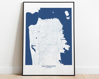 San Francisco California Map - Pittsburgh Map Company