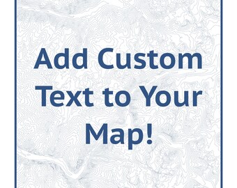 Custom Text Add-On/Upgrade - Pittsburgh Map Company