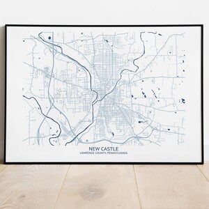 New Castle PA Map - Pittsburgh Map Company
