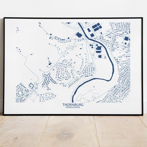 Thornburg PA Map - Pittsburgh Map Company
