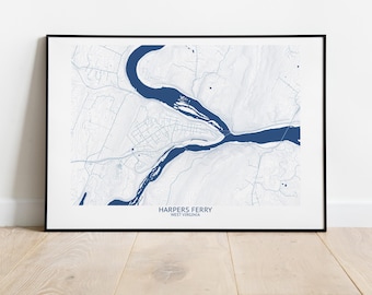 Harpers Ferry West Virginia Map - Pittsburgh Map Company