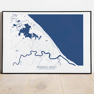 Broadkill Beach Delaware Map - Pittsburgh Map Company