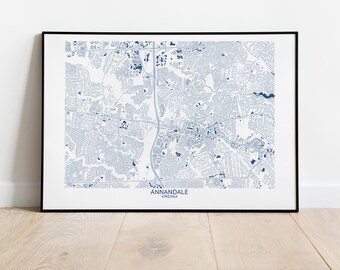Annandale VA Map - Pittsburgh Map Company