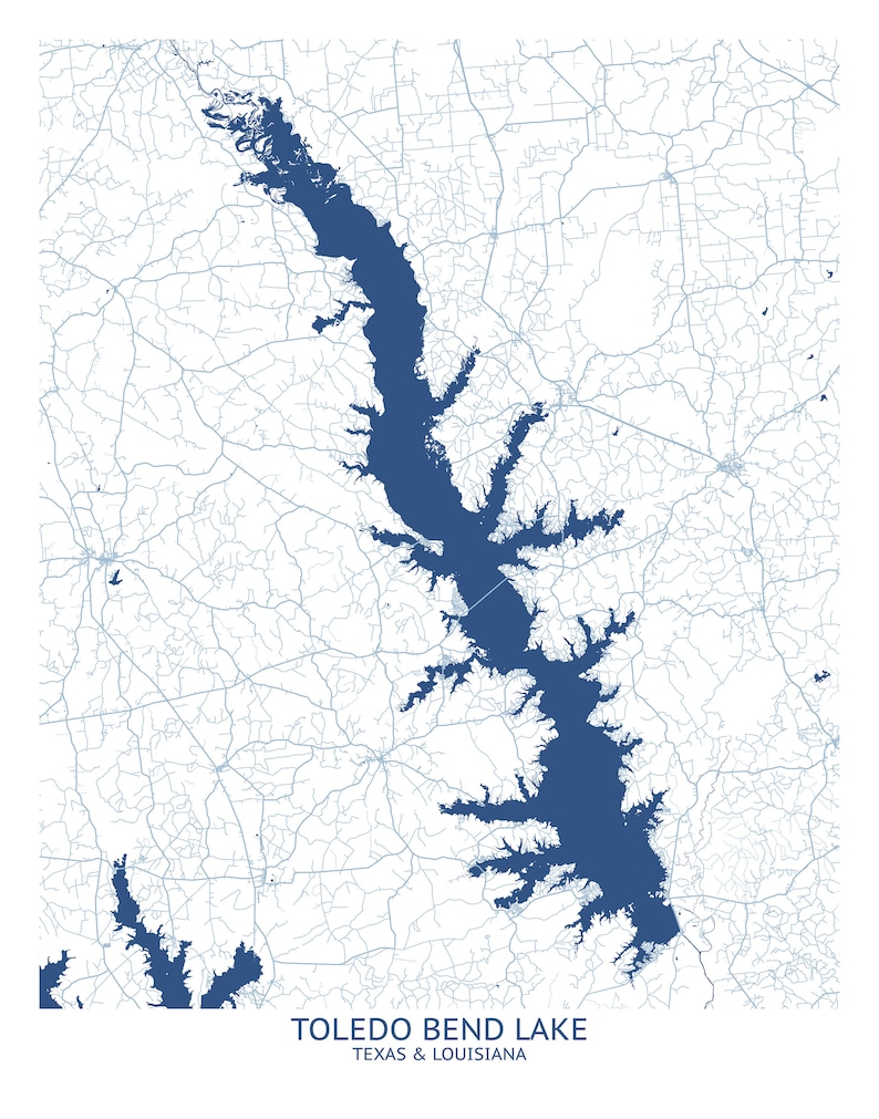 Take A Look About Toledo Bend Lake Texas Map