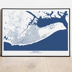 Cape May New Jersey Map - Pittsburgh Map Company