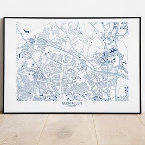 Glen Allen VA Map - Pittsburgh Map Company