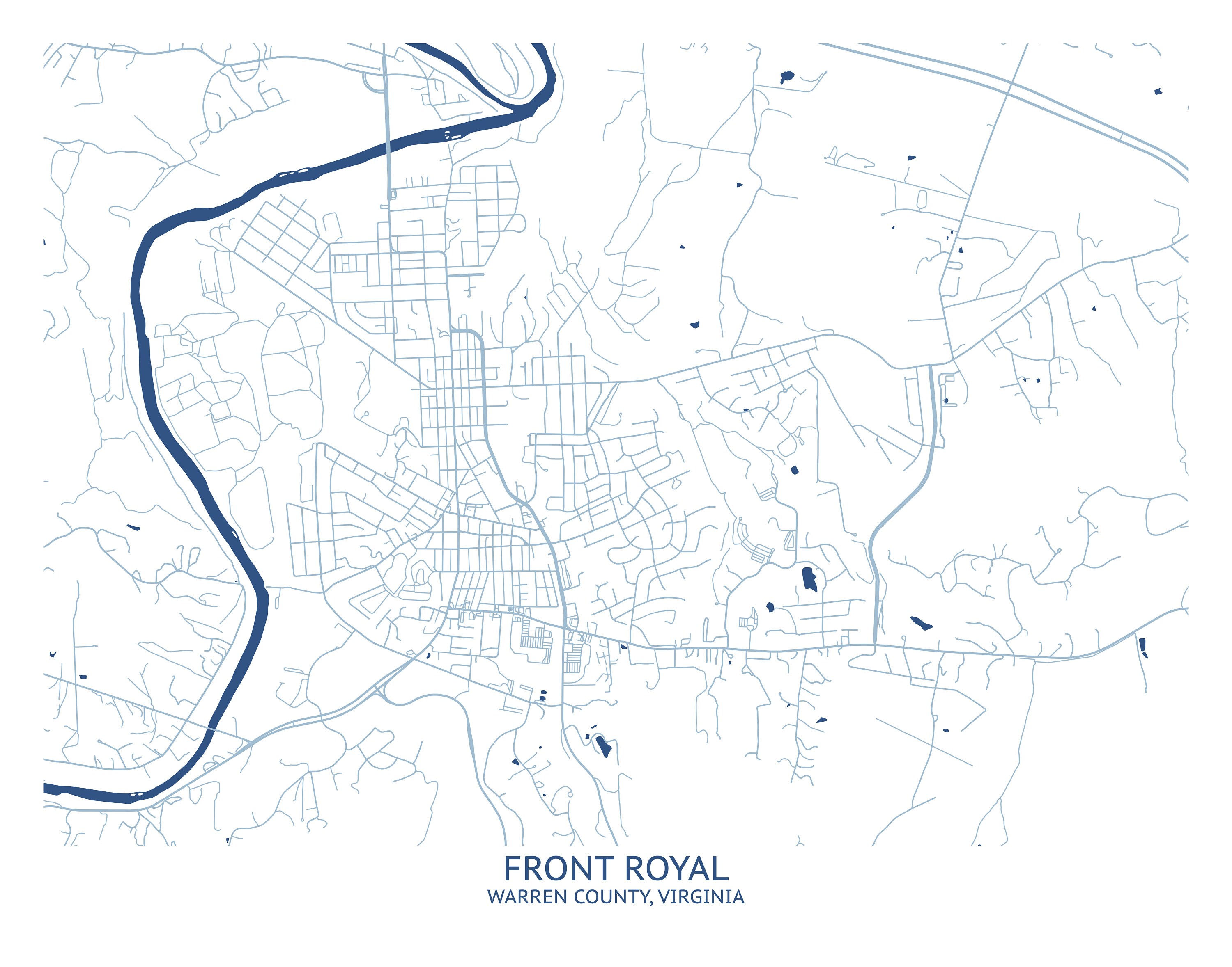 Front Royal Virginia Map Pittsburgh Map Company