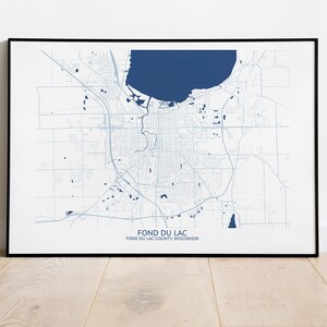 Fond du Lac Wisconsin Map - Pittsburgh Map Company