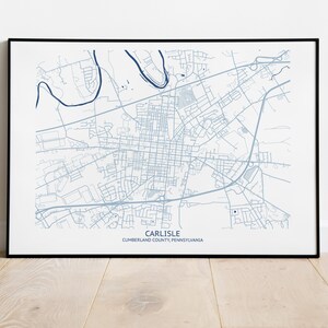 Carlisle PA Map - Pittsburgh Map Company