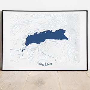 Holland Lake Montana Map - Pittsburgh Map Company